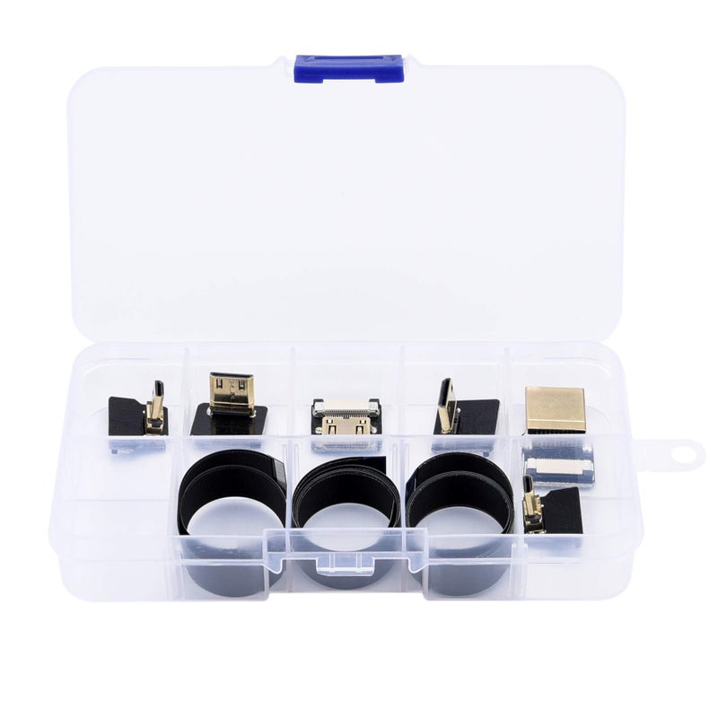 FPVKing FPV for HDMI-compatible Flat Ribbon Cable with Standard, Mini and Micro Connectors Bundle Set for Multicopter Aerial Photography - Image 2